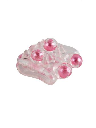 Прозрачная насадка на пенис с цветными шариками